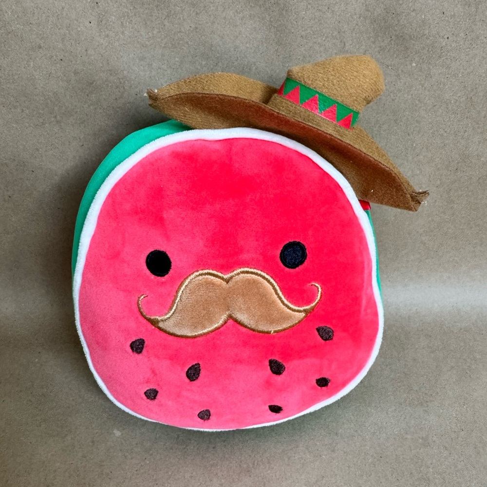 Squishmallows 8” Arturo the Watermelon with Sombrero Toy Drops Exclusive Plush.